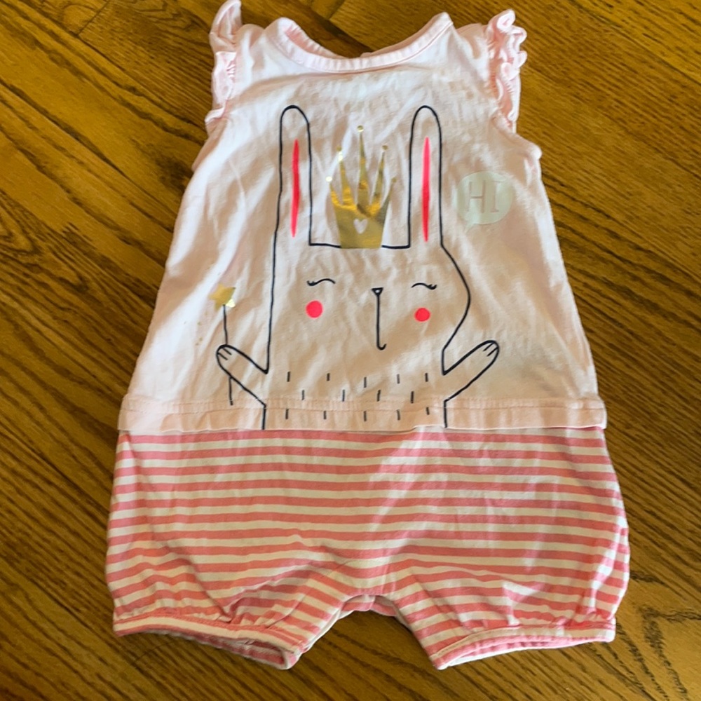 BABY GAP | Pink Crowned Bunny Onesie